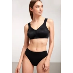 KOM Kadın Serena Lazer Kesim Toparlayıcı Siyah Sütyen