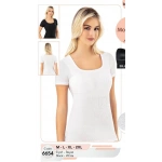 Kota Kare Yaka Yarım Kol Modal Kaşkorse Pedli Atlet