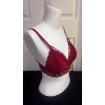 Koza Kadın Desteksiz İpli Soft Bralet Sütyen-BORDO