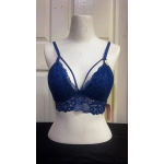 Koza Kadın Desteksiz İpli Soft Bralet Sütyen-İNDİGO