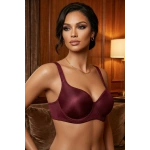 LE JARDİN Amanda Toparlayıcı Telli Ultra Soft Bordo Sütyen C cup