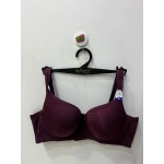 Nergiz Kadın Çizgi Desenli D Cup Toparlayıcı Bordo Sütyen