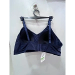 NERGİZ Önü Dantel Detaylı Fitilli Toparlayıcı Sütyen -lacivert