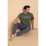 Pijamerry Erkek Milan Kumaş Kısa Kollu Pijama Takımı