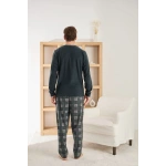 PİJAMONİ ERKEK MİCROSOFT BİS.YAKA PİJAMA TAKIM-6410-6