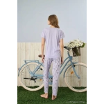 Pijamoni Yuvarlak Yaka Kısa Kol Pijama Takımı - 7310-16