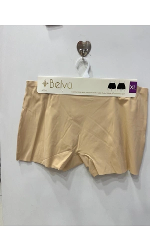 BELVÜ LAZER KESİM YÜKSEK BEL GÖRÜNMEZ BOXER KİLOT