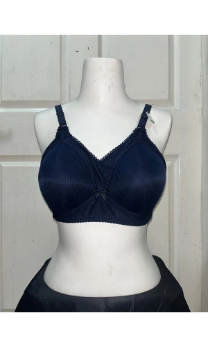 Nergiz Kadın C Cup Fitilli Kumaş Toparlayıcı Lacivert Sütyen