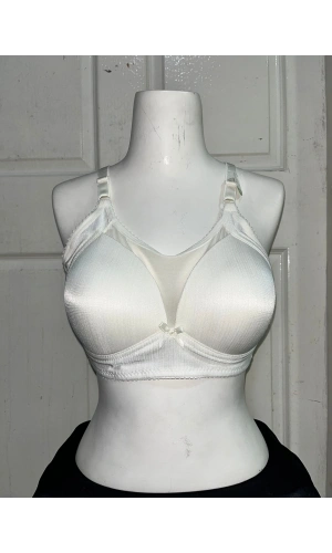 Nergiz Kadın C Cup Dantel Detaylı Toparlayıcı Ekru Sütyen