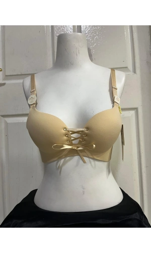 Belvü Duble Dolgulu Bağcıklı Lazer Kesim -ten