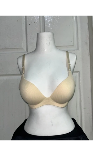 F.K Kadın Fitilli Dolgulu ve Balenli Ten Sütyen