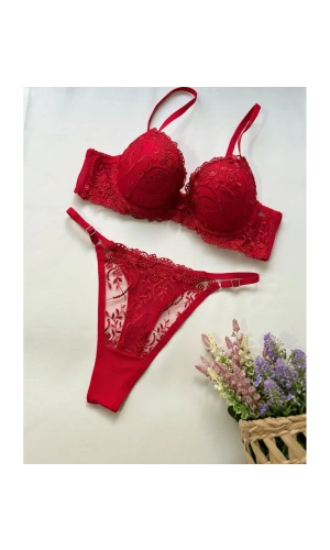 Arona Destekli Brode Takım Kırmızı-171