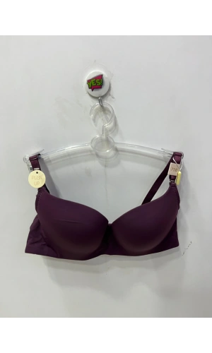 Belvü Kadın Dolgulu Mikro Destekli Mor Sütyen