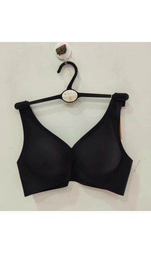 Belvü Kadın Lazer Kesim Çıkarılabilir Pedli Siyah Sütyen -1231