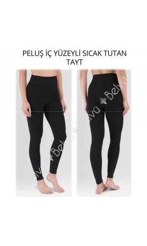 Belvü Peluş İç Yüzeyli Sıcak Tutan Termal Tayt