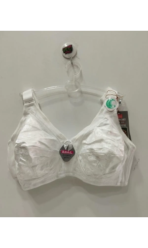 D.O.G.L Yaprak Desenli C Cup Balensiz Toparlayıcı Beyaz Sütyen