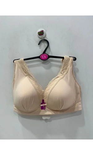F.K Dantel Detaylı Balensiz Toparlayıcı C Cup Ten Rengi Sütyen - 780
