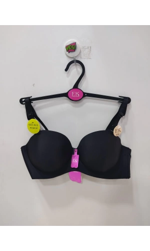 FK BALENSİZ VE DOUBLE DESTEKLİ LAZER KESİM SÜTYEN-SİYAH