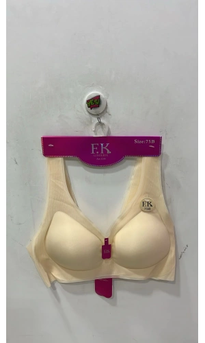 Kadın Lazer Kesim Balensiz Hafif Destekli Ten Sütyen - 1245