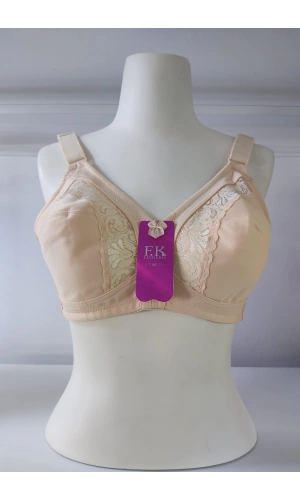 F.K Dantel Detaylı Toparlayıcı Ten Sütyen - 1003