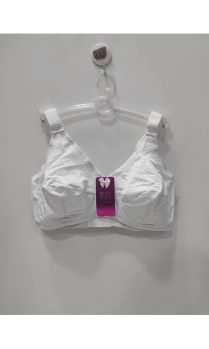 F.K Desteksiz Toparlayıcı Puantiyeli Beyaz Sütyen - 7039