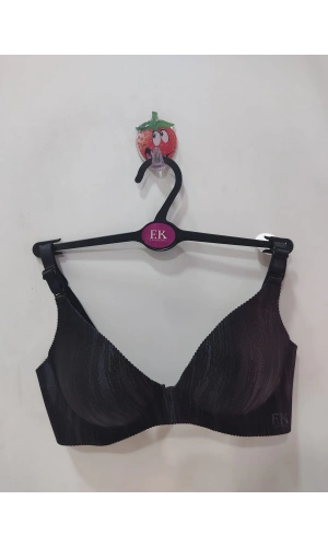 F.K Lazer Kesim Balensiz Tam Destekli Siyah Sütyen 675