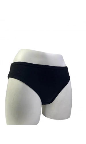 KOLCU 3 LÜ BAYAN LYCRALI BİKİNİ KİLOT-SİYAH