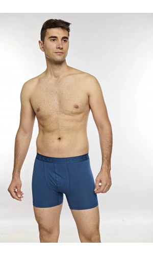 KOLCU Erkek Likralı Boxer K1340-İndigo