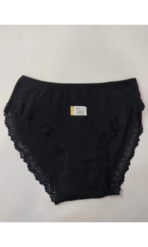 Kolcu Kadın Büyük Beden Külot - Siyah