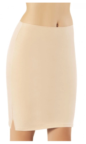 Kota Kadın Şık Diz Üstü Modal Jüpon - Ten