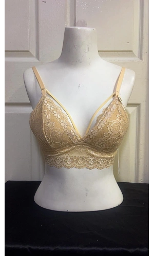 Koza Kadın Desteksiz İpli Soft Bralet Sütyen-TEN