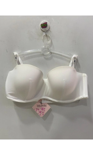 Lora Garden Kadın Destekli Balenli Lotus  Sütyen – Beyaz