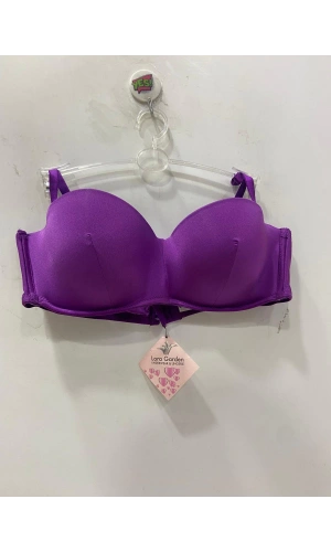 Lora Garden Kadın Destekli Balenli Lotus Sütyen – Mor