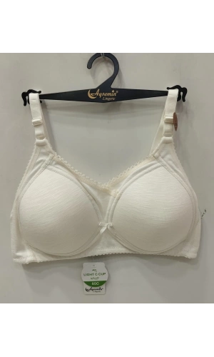 NERGİZ Kadın Önü Dantel Detaylı Fitilli C Cup Toparlayıcı Sütyen -ekru