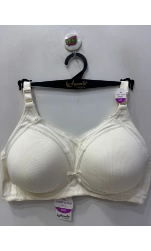 Nergiz Kadın Desteksiz Toparlayıcı Dantel Detaylı Ekru Sütyen
