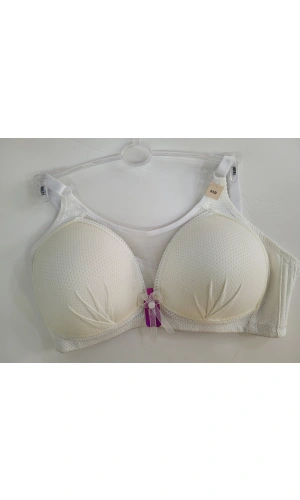 FK İÇGİYİM Önü Tül Detaylı Toparlayıcı Sütyen-BEYAZ