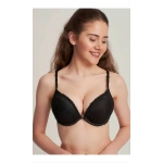 LE JARDİN LOANNA Çift Destekli Sihirli Dantelli Sütyen-SİYAH