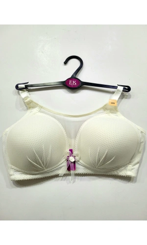 F.K Önü Tül Detaylı Toparlayıcı Sütyen-ECRU