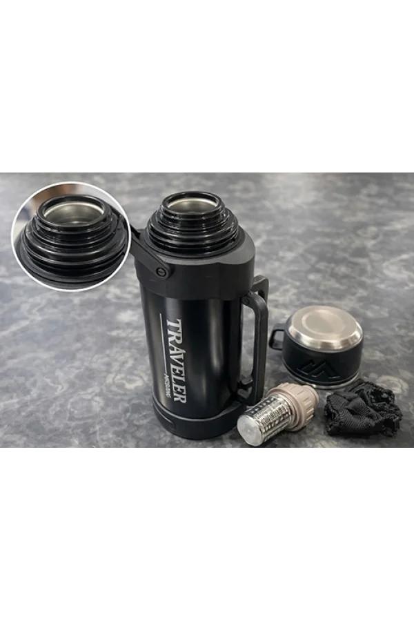 1200 ml Çift Katmanlı Vakumlu Paslanmaz Çelik Termos