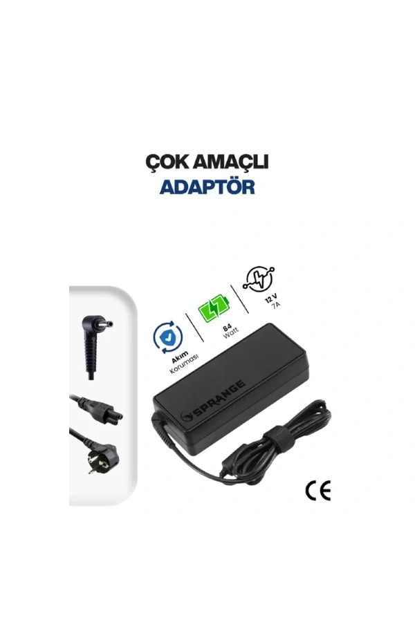 12V 7A 5.5 * 2.5mm 84W Led ve Modem Adaptörü