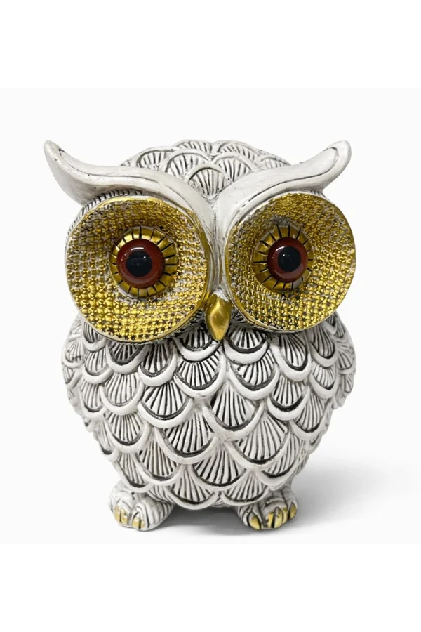 14x10 cm Polyester Baykuş Figürü