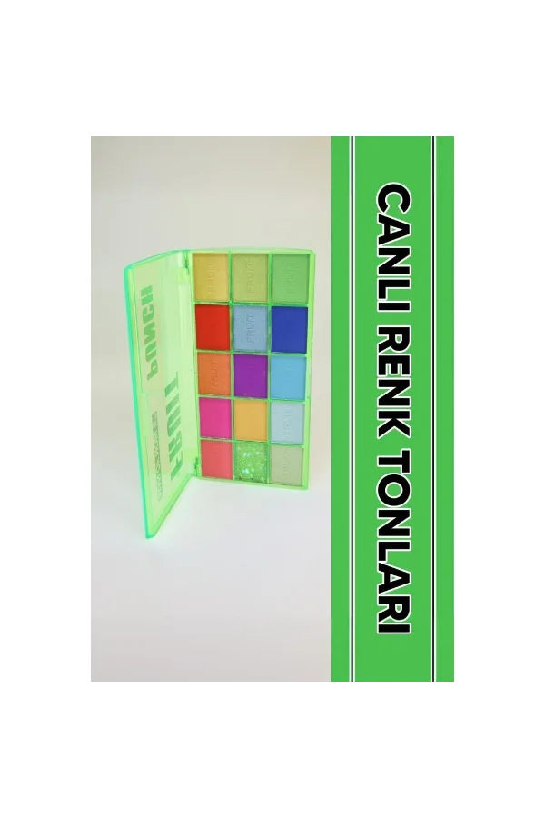 15 Renkli Sedefli Mat Far Paleti - 2li Set