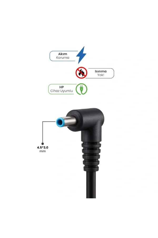 19.5V 3.33A 4.5 * 3.0mm 65W HP İçin Laptop Adaptör