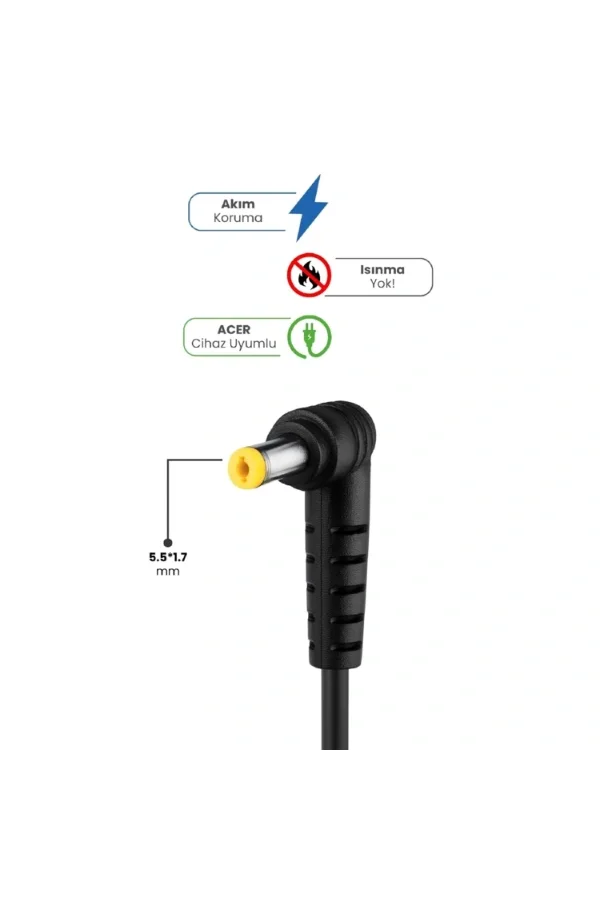 19V 4.74A 5.5 * 1.7mm 90W ACER İçin Laptop Adaptör
