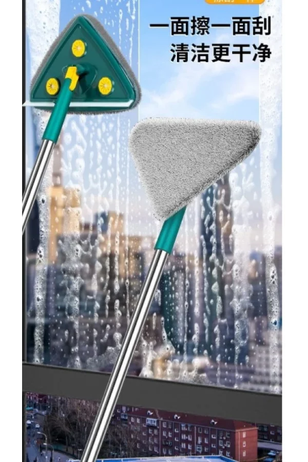 2 Bezli Üçgen Çek Çekli Mop Islak Mendil Uyumlu