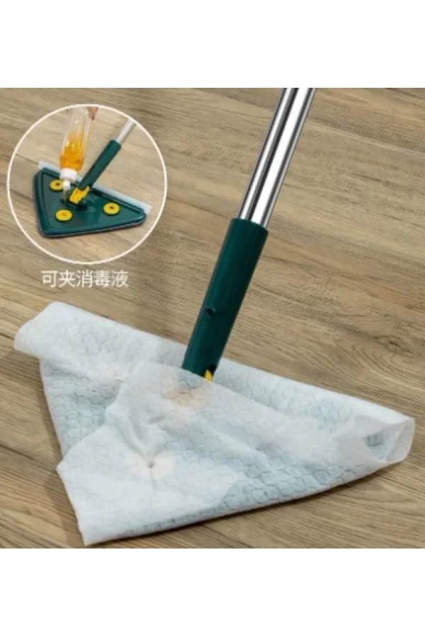 2 Bezli Üçgen Çek Çekli Mop Islak Mendil Uyumlu