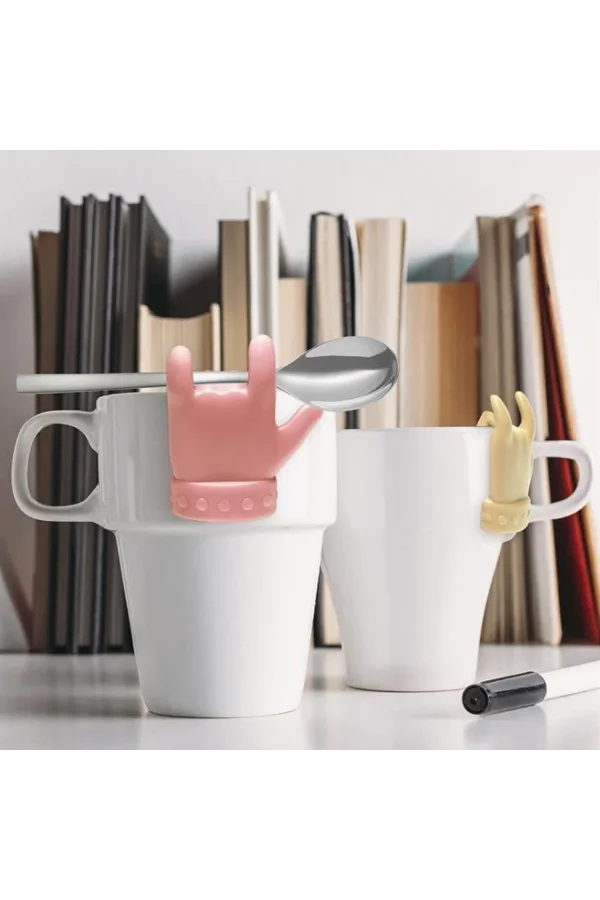 2li Silikon Tutucu Çay ve Kahve Aksesuar Seti