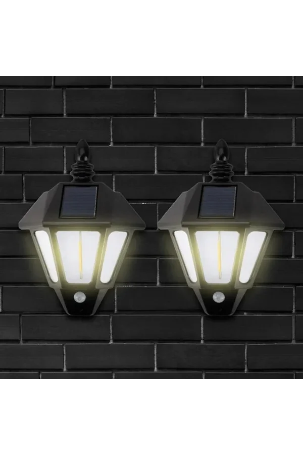 2li Solar Cob Led Sensörlü Duvar Lambası