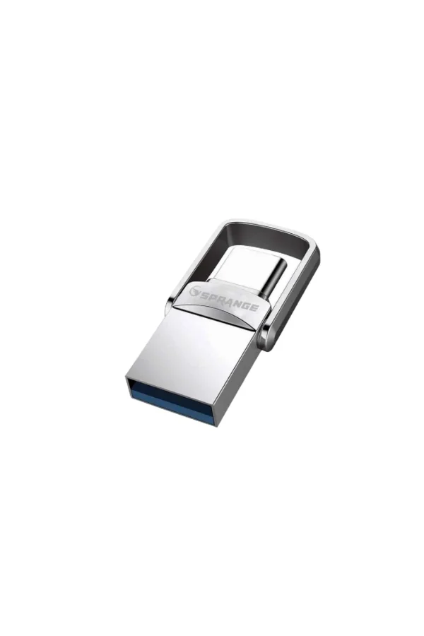 2si 1 Arada USB 3.2 Type-C Ve USB 64GB Metal Flash Disk
