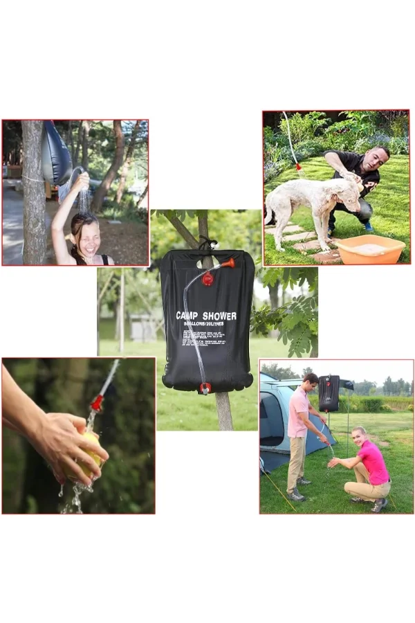 20 Litre Solar Isıtıcılı Kamp Duş Torbası